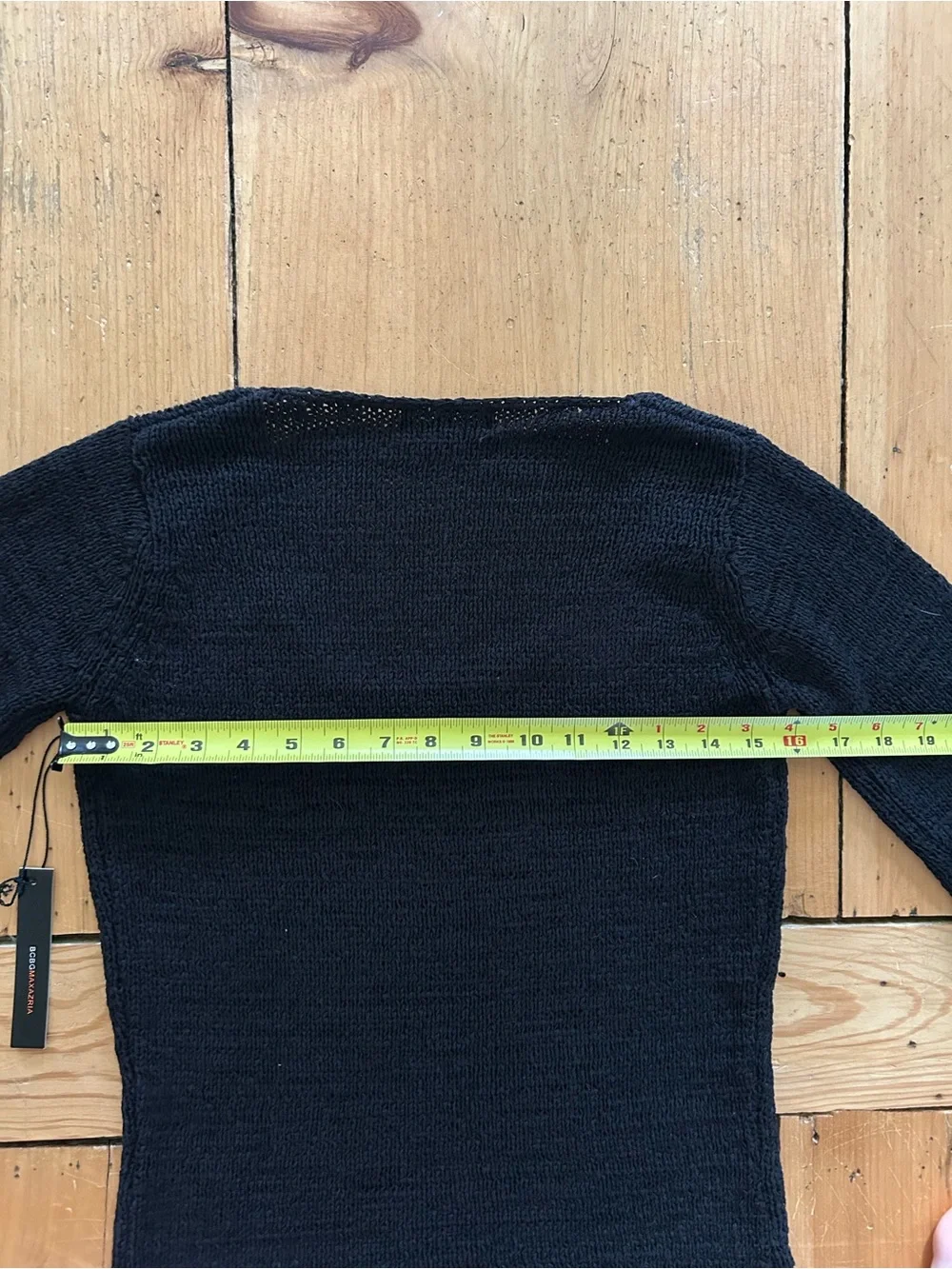 Y2K BCBG Black Women's Knit Scoop Neck Sweater